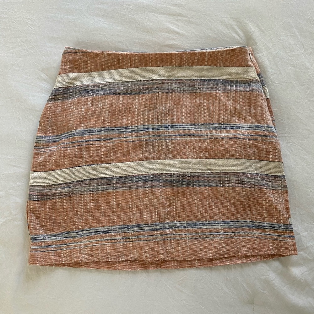 Lira Pink Striped Skirt